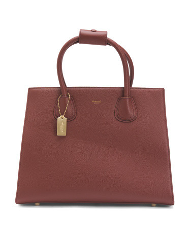 Leather Classic Handbag | TJ Maxx