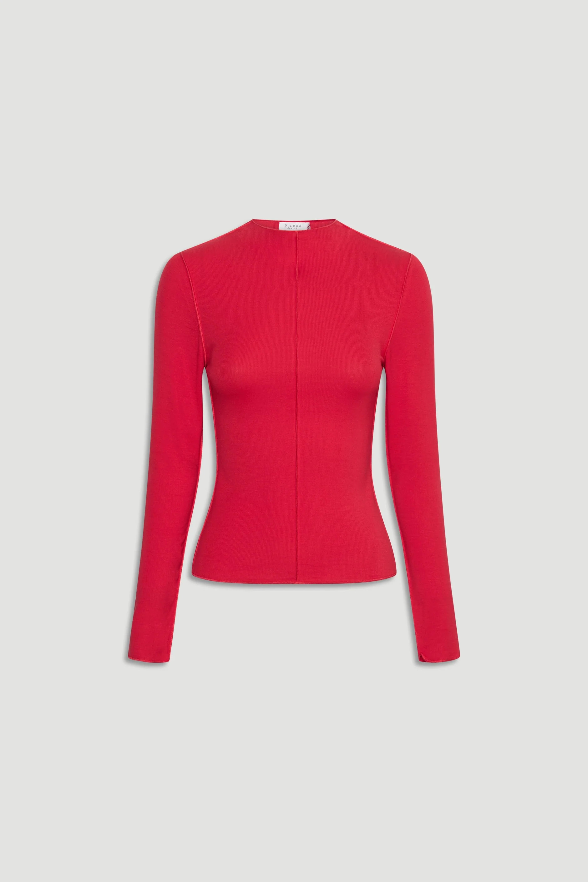 D-Luxe Semi Sheer Long Sleeve - Rouge | DECJUBA