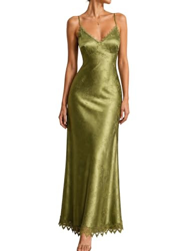RIHOAS Semi Formal Dresses for Women Corset Satin Maxi Dress | Amazon (US)