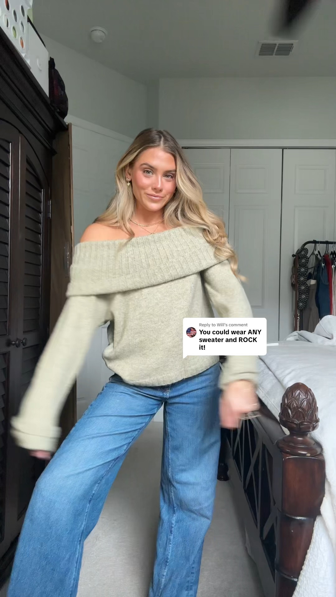 Amazon MakeMeChic Women's Off The Shoulder Sweater Cute Long Sleeve Crop Sweater Ribbed Knit Slim Fit Fall Tops size small  

#LTKFindsUnder50 #LTKHoliday #LTKWatchNow