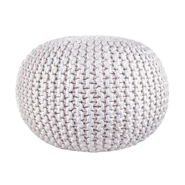 nuLOOM Hand Knitted Cotton Twisted Casual Living Disco Cables Pouf | Bed Bath & Beyond