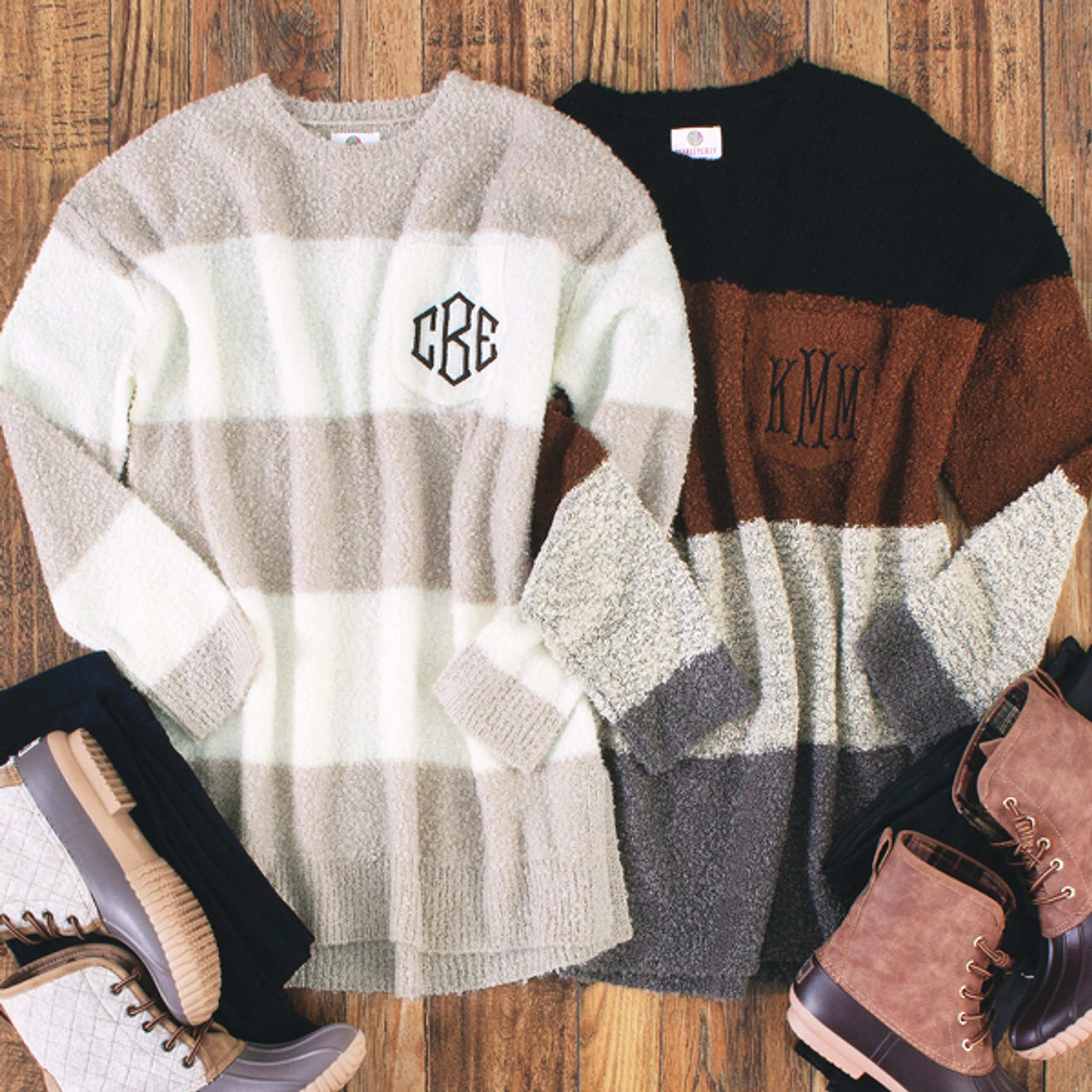 Monogrammed Boyfriend Sweater | Marleylilly