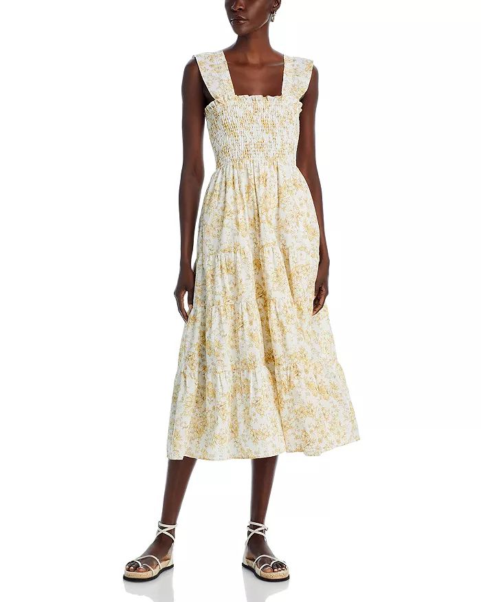 Smocked Floral Print Midi Dress - 100% Exclusive | Bloomingdale's (US)