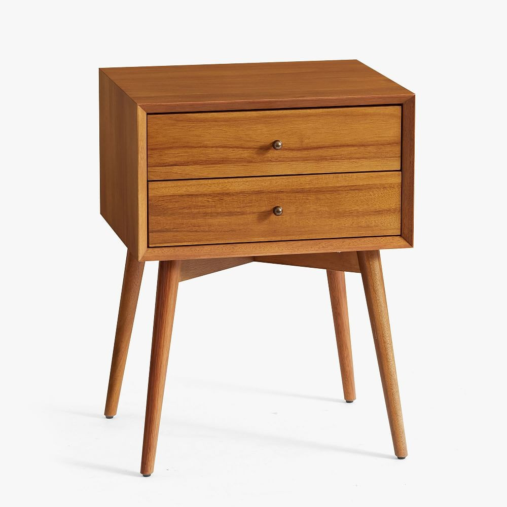 west elm x pbt Mid-Century Nightstand, Acorn, UPS | Pottery Barn Teen