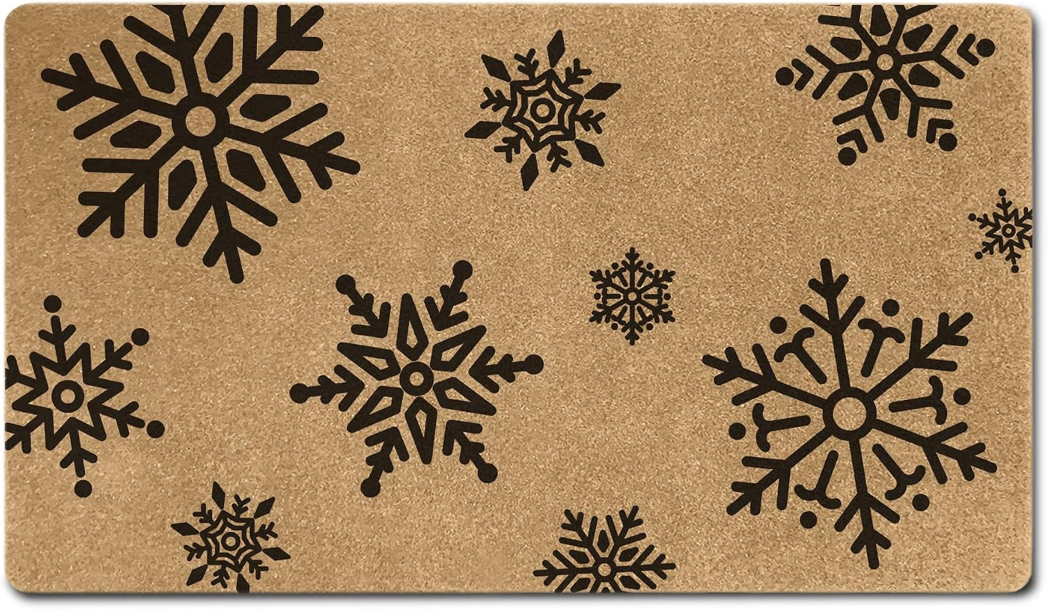 Winter Christmas Snowflake Faux Coir Door Mats 17x30 Inch | Amazon (US)