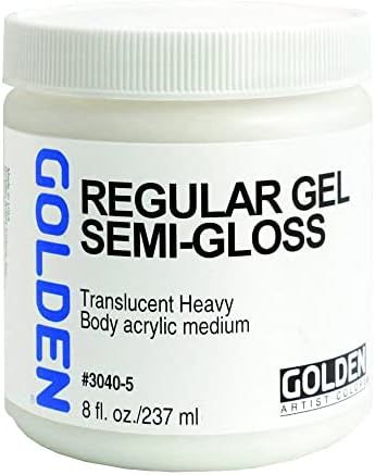 Golden 30405 Acrylic Medium Regular Gel Semi-Gloss, 8-Ounce | Amazon (US)