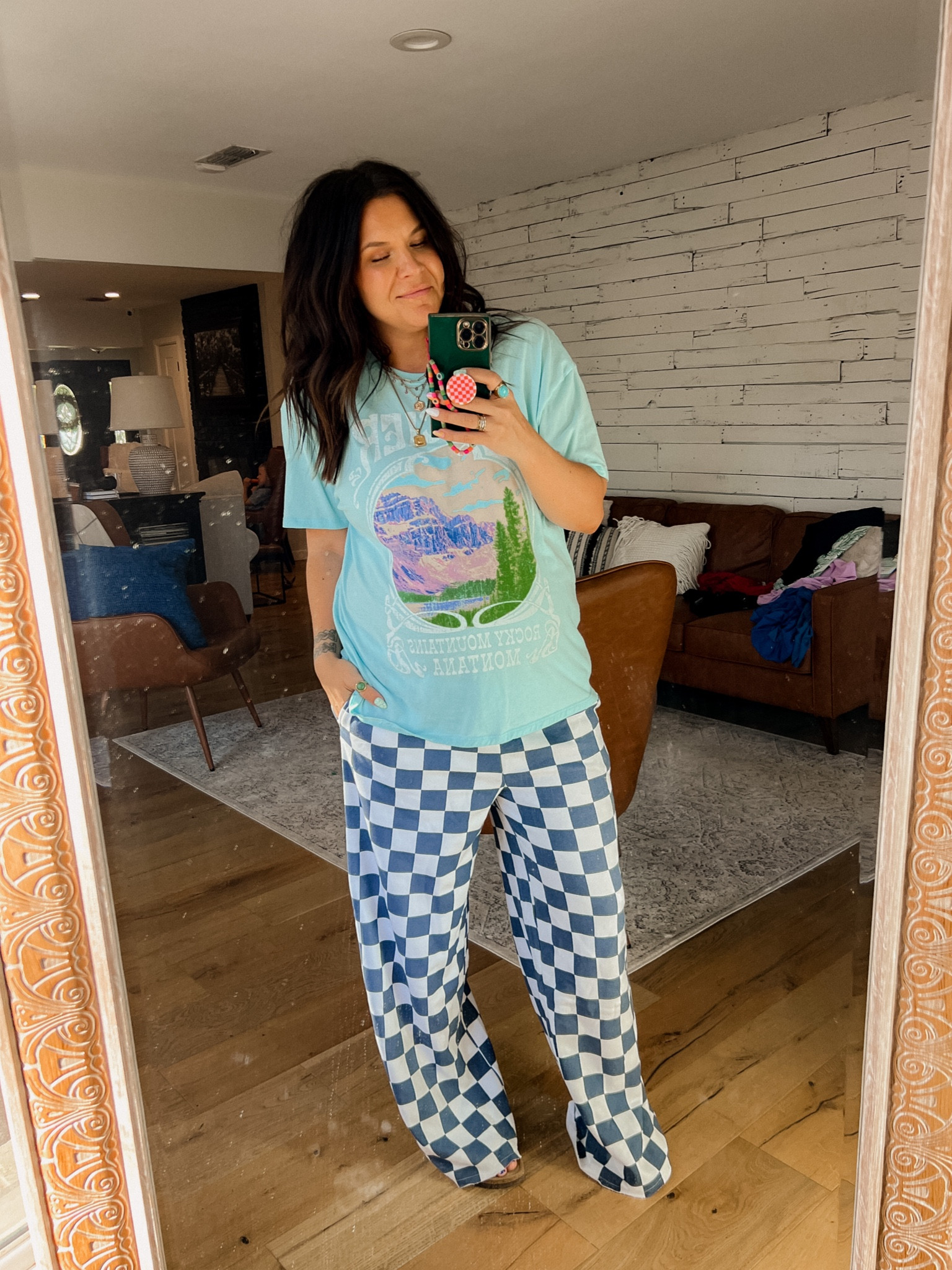 Casual Friday 😜😜😜

Tee: Xxl
pants; Large
Sandals -size up 1/2

#LTKbump #LTKunder50 #LTKstyletip