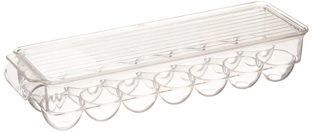 Greenco Stackable Refrigerator Egg Storage Bin With Lid, Stores 14 Eggs, Clear | Walmart (US)