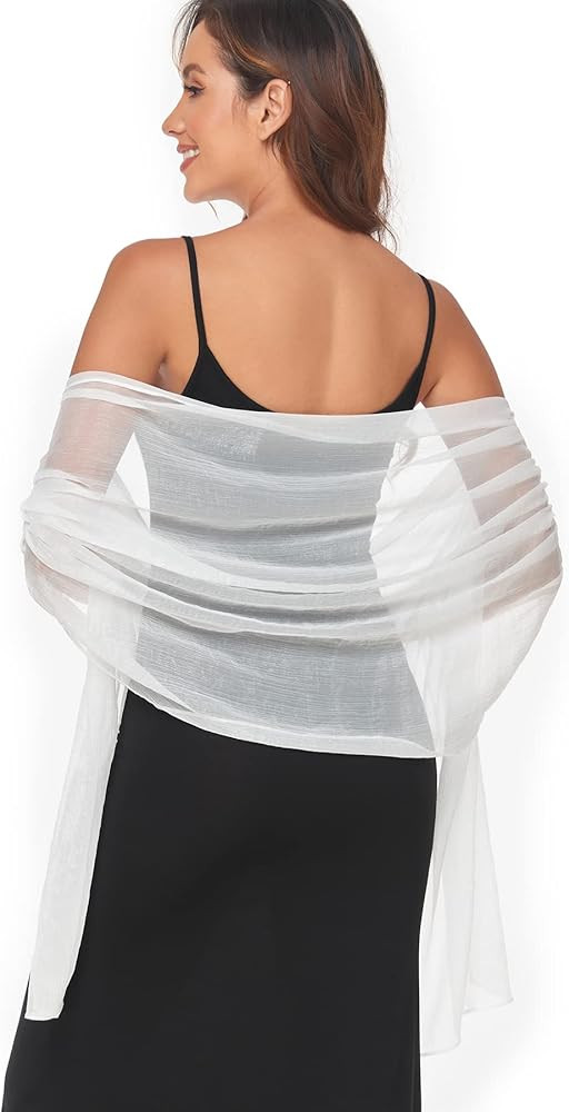Women Shawls and Wraps for Evening Dress Lightweight Scarf Wedding Guest Shawl Wrap Bridesmaid Sc... | Amazon (US)