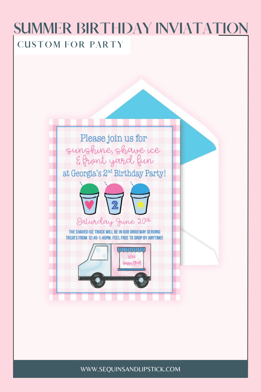 Set the tone for your party with a custom summer birthday invitation ☀️ Featuring playful colors, shave ice details, and personalized wording, it’s the perfect way to make your event feel fun and memorable from the start.  

 #LTKmomlife #LTKSeasonal #LTKKids