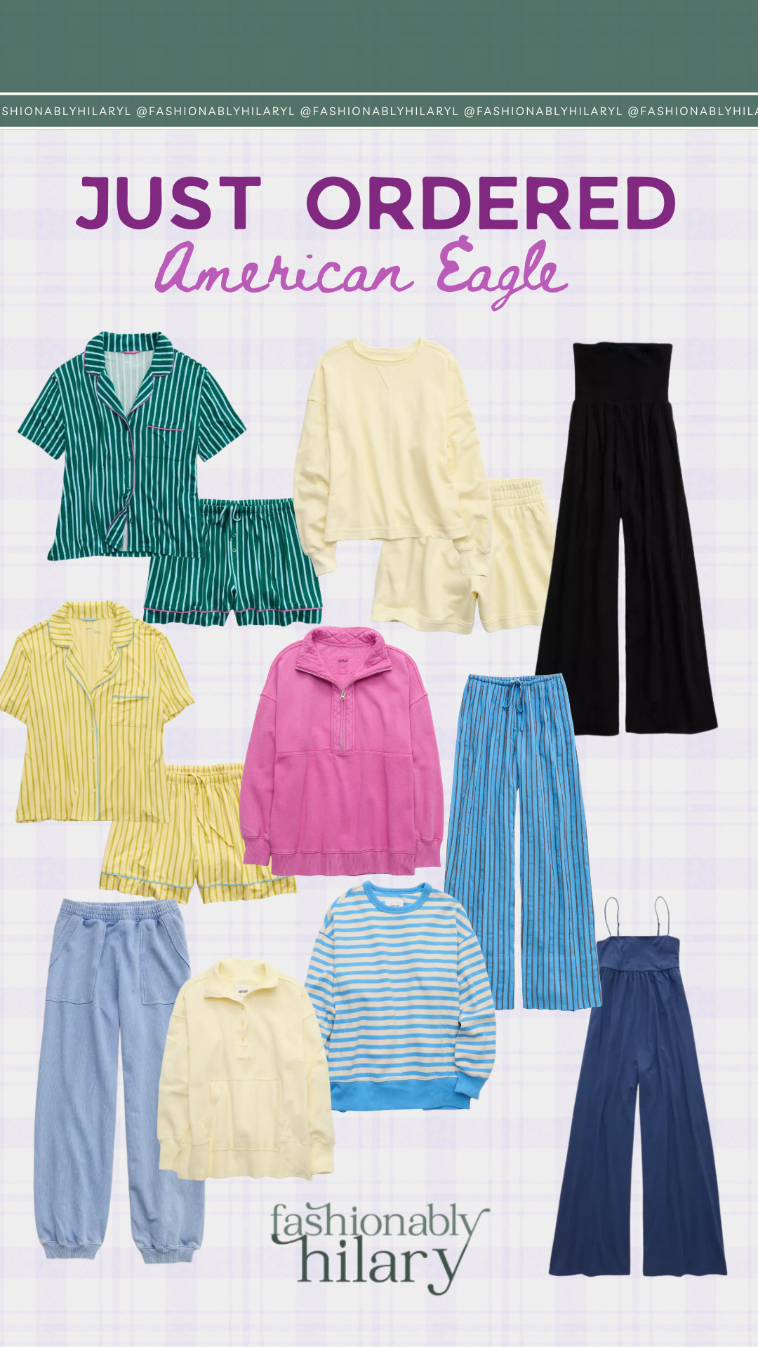 Just picked up this haul from American Eagle! Love AE pajamas especially the shorts versions for the spring and summer. Can't wait to style these jumpsuits! And the viral pullover I have in so many colors is a great transition piece. So many good casual mom pieces! 

 #LTKootd #LTKSeasonal #LTKActive