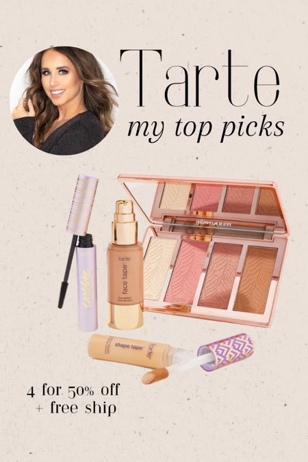 my top Tarte picks! 4 for 50% off + free ship! 

#LTKBeautySale #LTKbeauty #LTKunder100