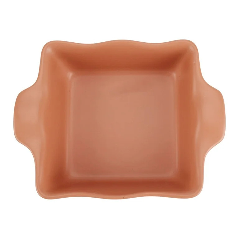 Just Feed Me by Jessie James Decker Ceramic Square Bakeware Dish, Terracotta Rose | Walmart (US)
