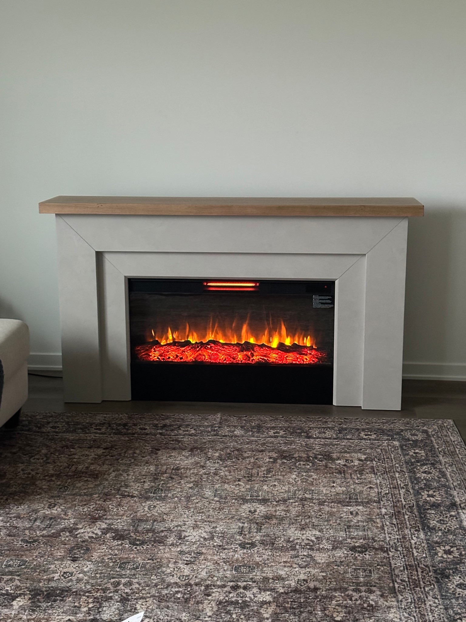 Wow!!!! This fireplace is STUNNING. It has the perfect plaster concrete look to it. I love that it isn’t a stark white. So beautiful in person! 

#LTKStyleTip #LTKFallSale #LTKHome