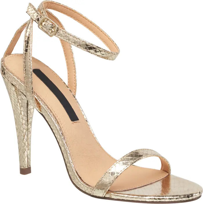 Tessa Snake Embossed Heeled Sandal (Women) | Nordstrom Rack