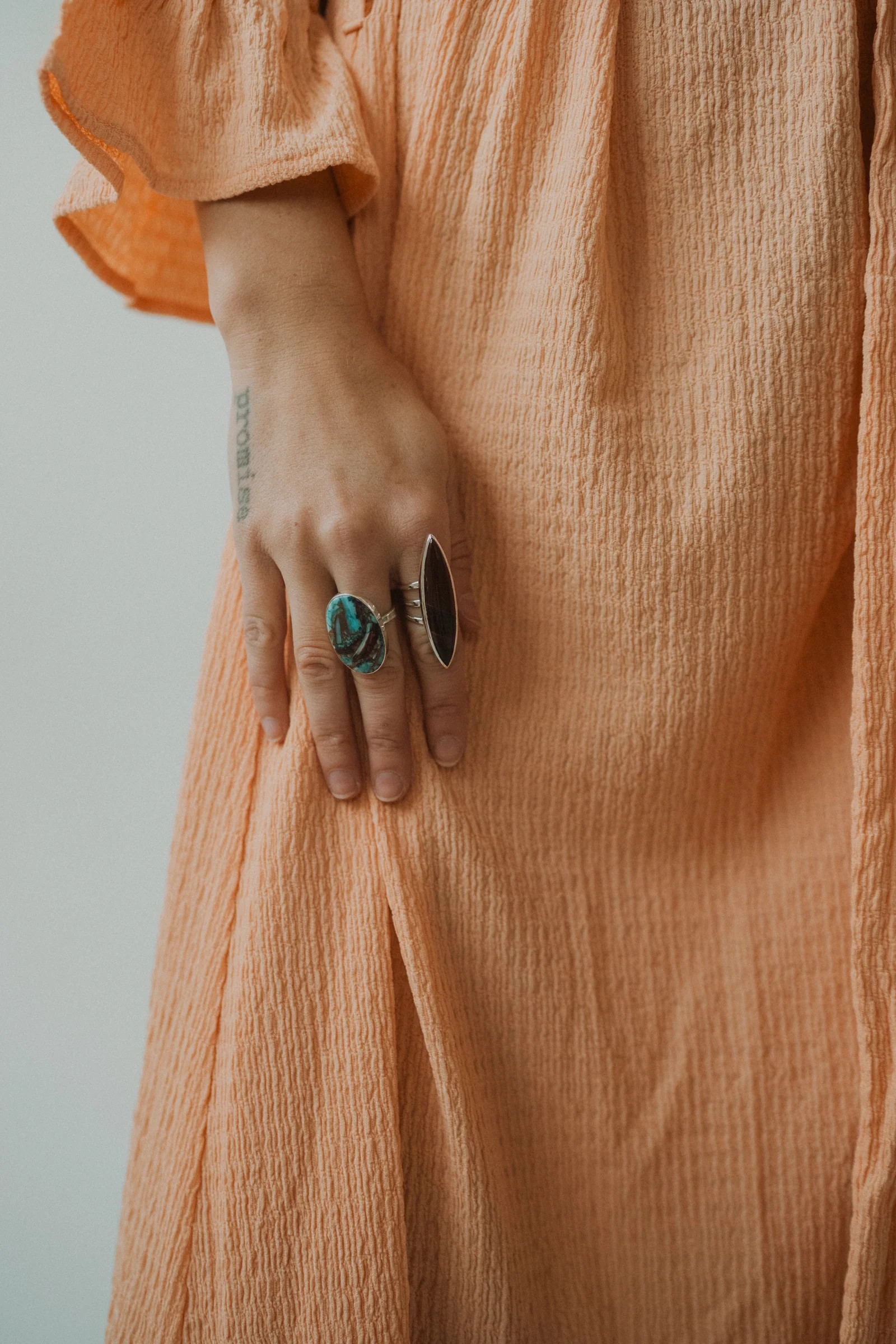 Ruth Ring | Red Tiger's Eye | Goldie Lew Jewelry, LLC