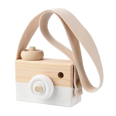 New amsuing Wooden Toy Camera Kids Creative Neck Hanging Rope Toy Photography Prop Gift | Walmart (US)