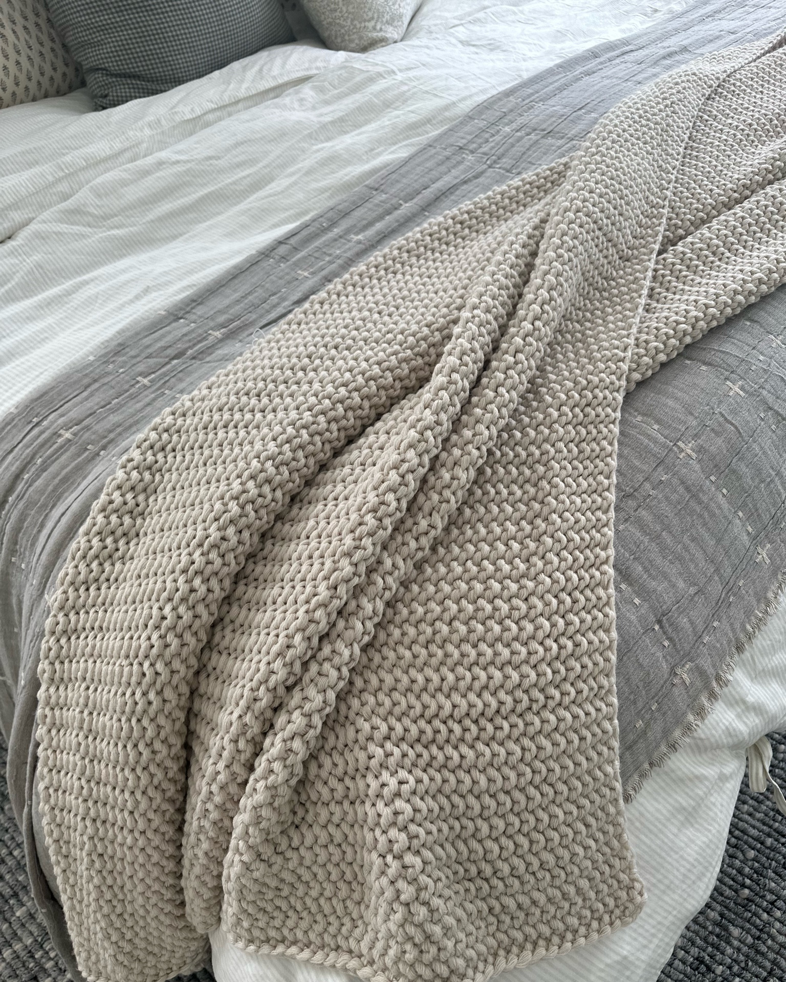 Master bedroom bedding refresh! On sale for $135! 

Walmart, Walmart home, bedding, coverlet, shame, throw blanket, casaluna, target, target home, home decor, creative co op 

#LTKhome #LTKFind #LTKstyletip