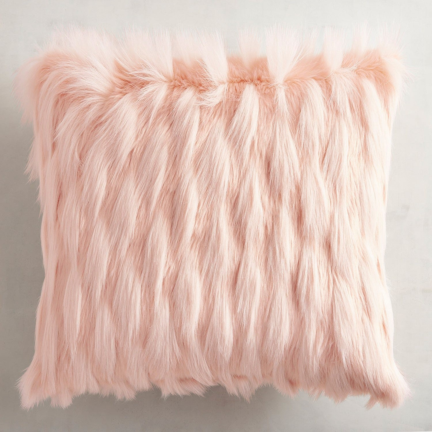 Blush Faux Fur Eyelash Pillow | Pier 1 Imports