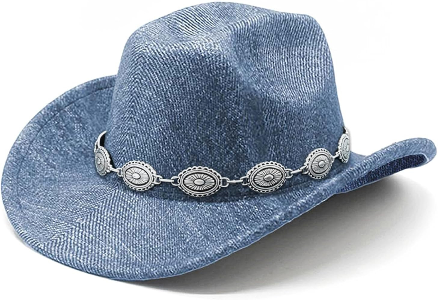 Denim Cowboy Hat Y2k Western Cowboy Hat for Women  | Amazon (US)