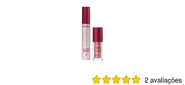 Combo Niina Secrets: Delineador Crystal Brilho 3g + Máscara para Cílios Super Bold 10g | Eudora (BR)