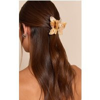 Beige Marble Butterfly Claw Clip | PrettyLittleThing UK