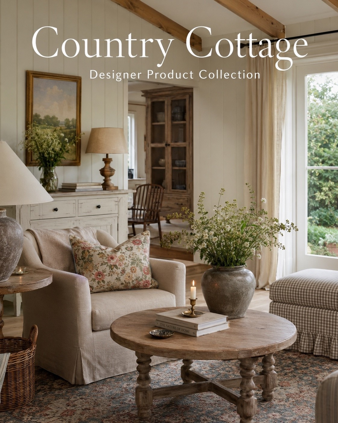 If you love warm, welcoming interiors that feel collected over time, Country Cottage style is all about natural textures, weathered wood, cozy upholstery, vintage-inspired details, and timeless pieces that never feel overdone. I’ve curated some of my favorite designer-inspired finds to help you bring this relaxed, layered look into your own home.

Shop the Country Cottage Collection in our LTK profile for furniture, lighting, rugs, bedding, and accessories to recreate this timeless style.#ShopLTK #CountryCottage #CountryCottageStyle #CottageDecor #ModernCottage #EnglishCottage #FarmhouseDecor #RusticHome #NeutralDecor #CozyHome #TimelessInteriors #LayeredHome #InteriorDesign #HomeDecor #DesignerFavorites #LivingRoomInspo #BedroomDecor #DesignerCollection #HomeStyle

#LTKHome