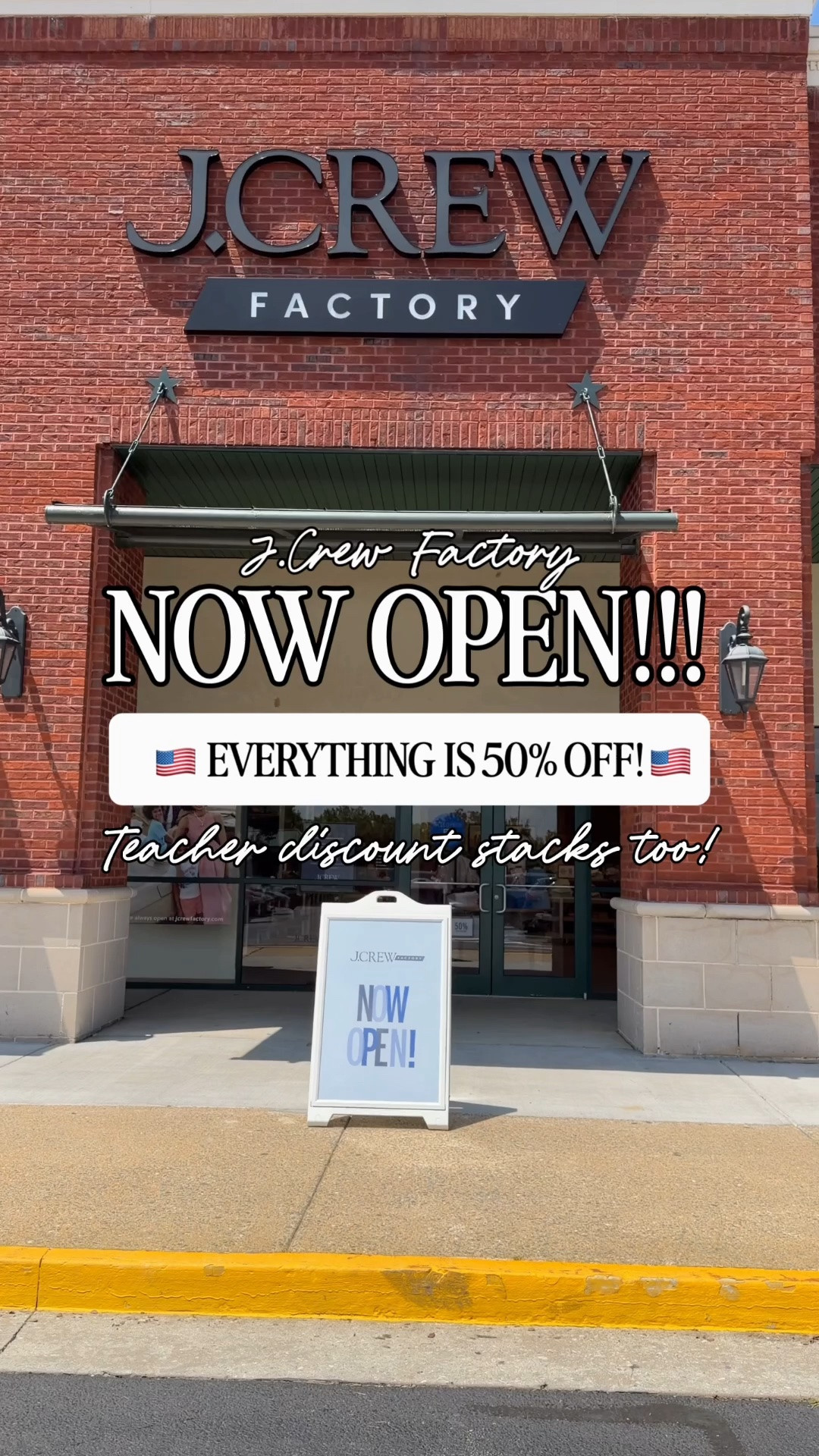 The brand NEW J.Crew Factory at the Mall of Georgia officially has me ready for the Fourth. Comment USA and I’ll send you all the links!!  ❤️🤍💙

Not only is the store fully stocked with the cutest Americana pieces, but everything is 50% off storewide during their Fourth of July sale. And teachers… don’t forget you can stack your 15% educator discount on top of that!

I tried on all of these looks, but I only brought TWO home.

Think you know which ones made the cut? 👀

Americana outfits • Fourth of July outfits • J.Crew Factory finds • Teacher style • Summer fashion • Classic style • Coastal style • Red white and blue outfits • Mall of Georgia shopping • Summer outfit inspiration @jcrew
