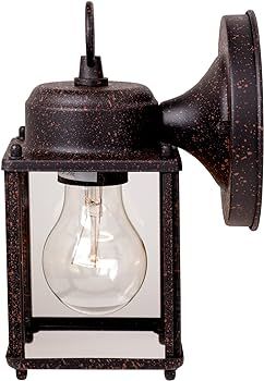 Designers Fountain 1161-RP Porch Outdoor Wall Lantern Sconce, 8in H, Rust Patina | Amazon (US)