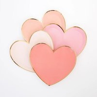 Meri Pink Tone Small Heart Plates | Valentine's Day | Etsy (US)