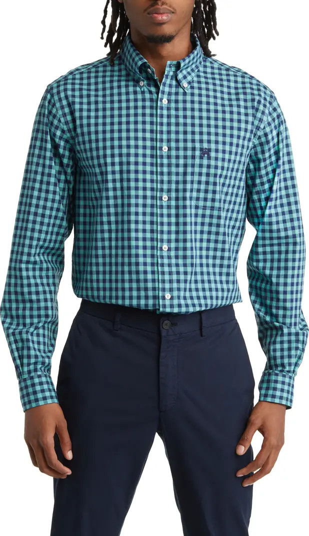Gingham Check Button-Down Shirt | Nordstrom