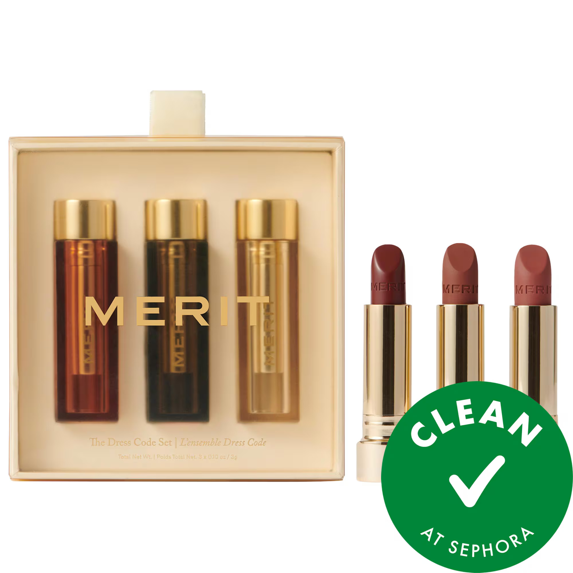 MERIT The Dress Code Lipstick Set | Sephora (US)