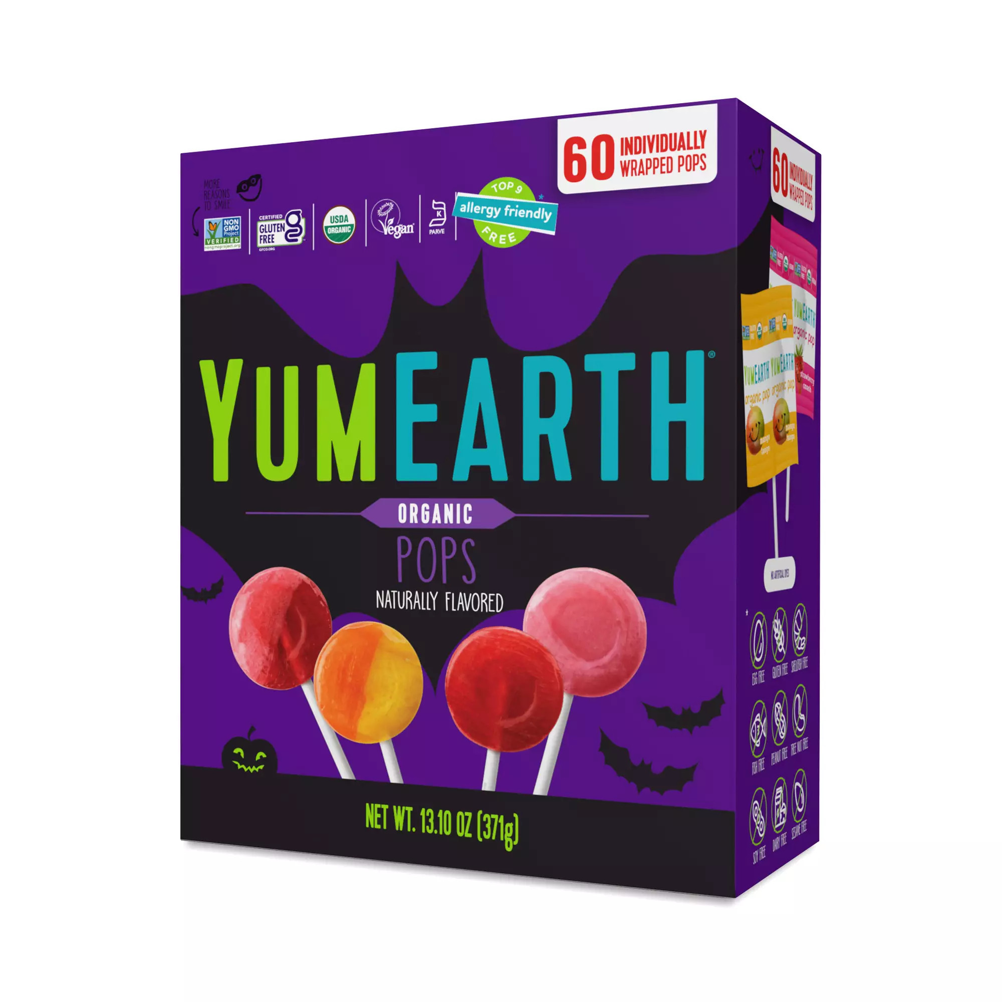 YumEarth Halloween Organic Lollipops 60 pops | Thrive Market