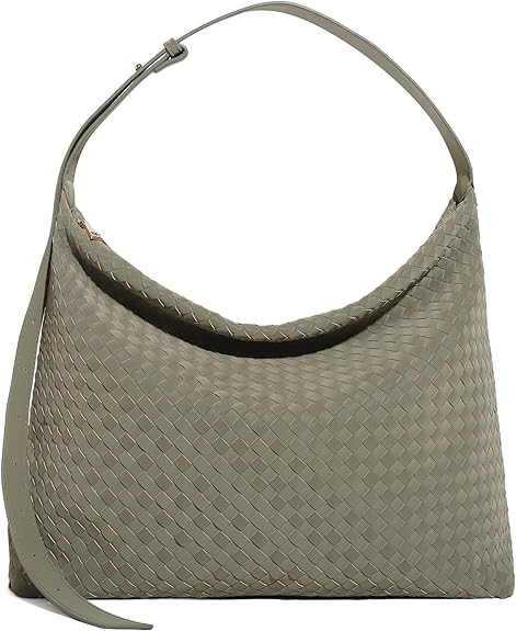 Woven Bag for Women, Vegan Leather Tote Bags Large Hobo Purses for Women Handmade Shoulder Bag wi... | Amazon (US)