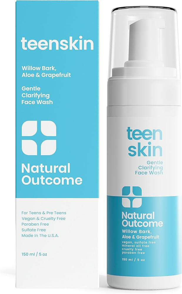 natural outcome Teen Skin Face Wash | Gentle Foaming Daily Boys & Girls Facial Cleanser Lotion | ... | Amazon (US)