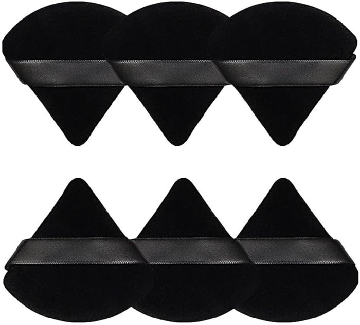 Pimoys 6 Pcs Powder Puff Face Soft Triangle Makeup Puff Velour Makeup Sponge Stocking Stuffers fo... | Amazon (US)