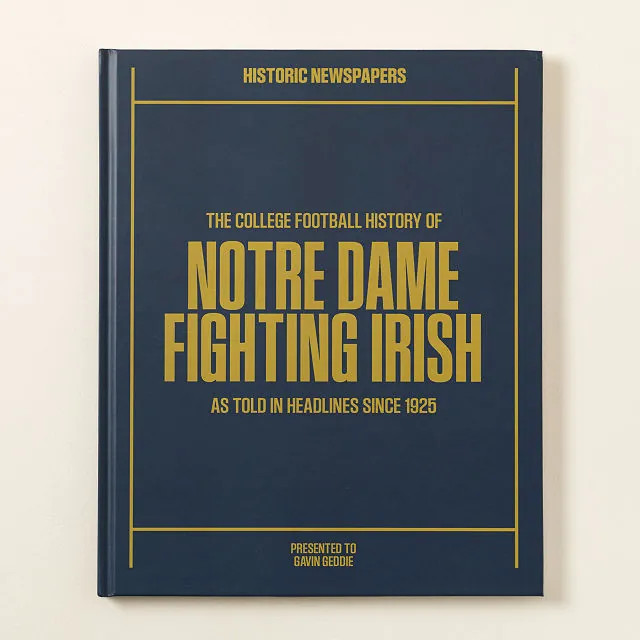 Personalized College Football History Books | UncommonGoods