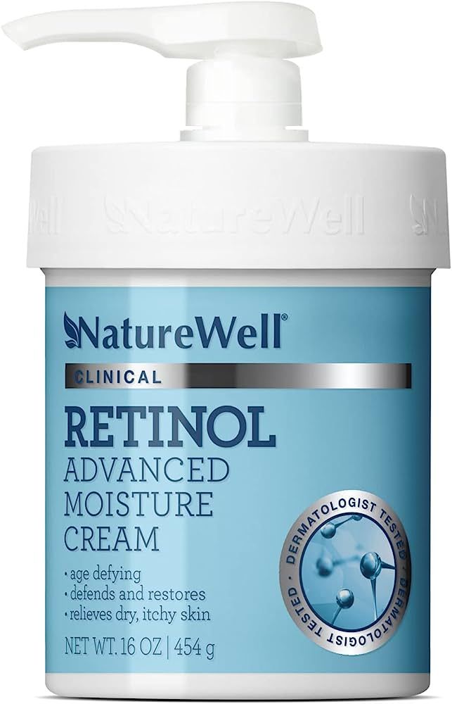 NATURE WELL Clinical 2.0 Retinol Advanced Moisture Cream for Face, Body, & Hands, Boosts Skin Fir... | Amazon (US)