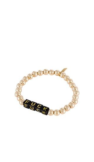 X REVOLVE Tag Bracelet in Gold | Revolve Clothing (Global)