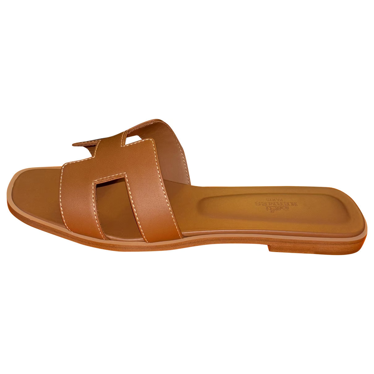 Hermès Oran leather sandal | Vestiaire Collective (Global)