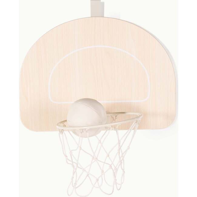 Baby Toys | Kids Toys | Doorway Basketballl Hoop, Ivory (Natural, One Size) | Gathre from Maisonette | Maisonette