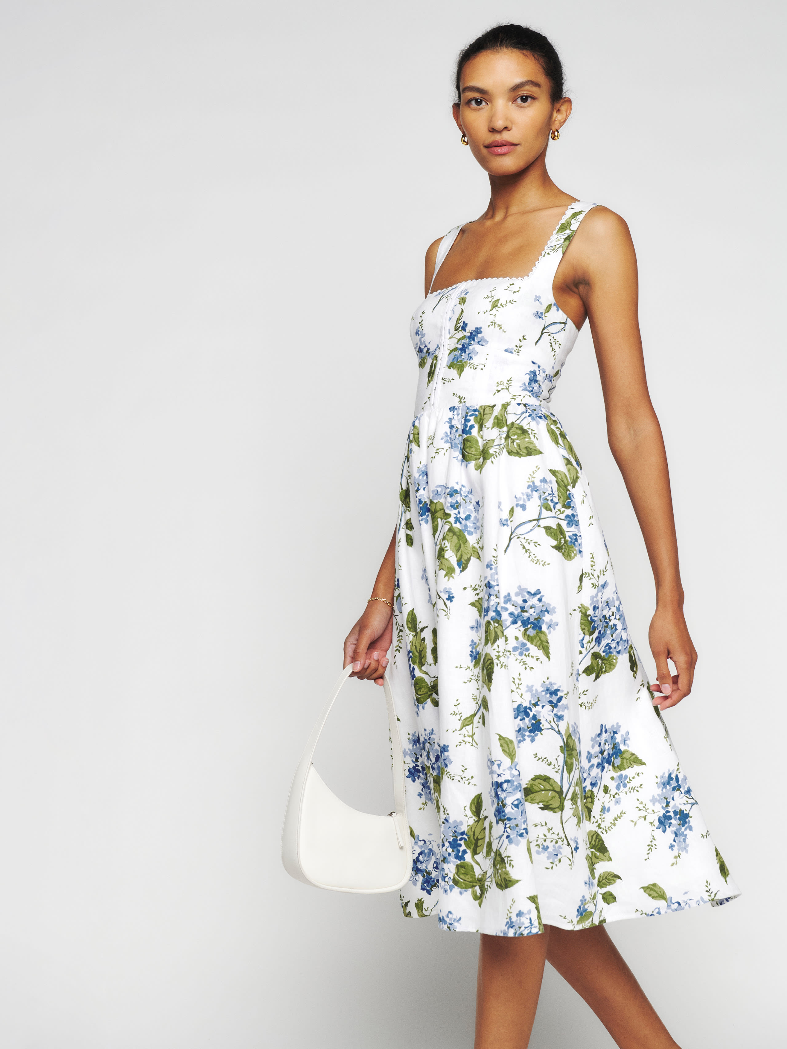 Petites Tagliatelle Linen Dress | Reformation (Global)