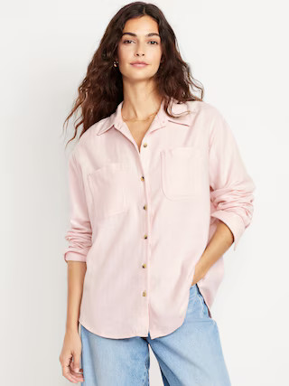 Button-Down Boyfriend Shirt | Old Navy (US)