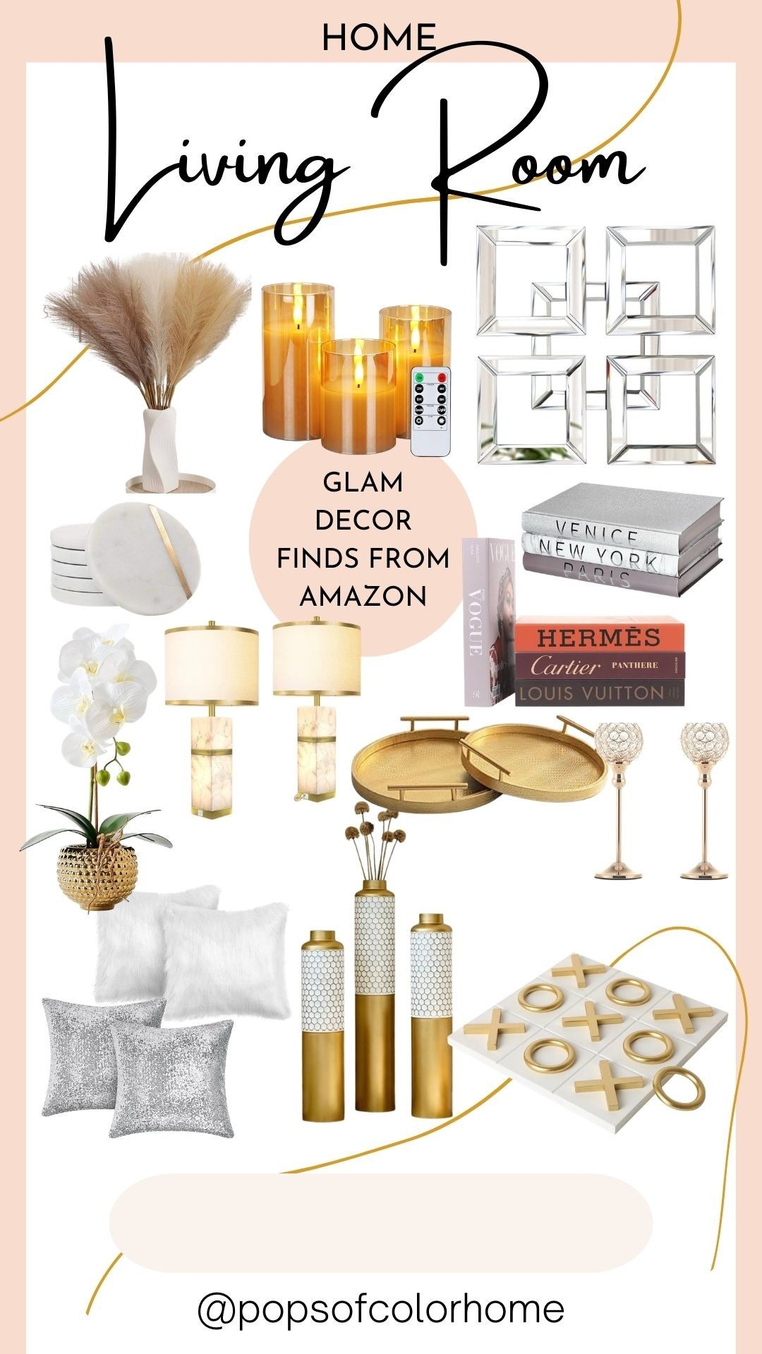 Glam home decor finds for your living room, coffee table or mantel from Amazon #amazonhome

#LTKHome #LTKSaleAlert