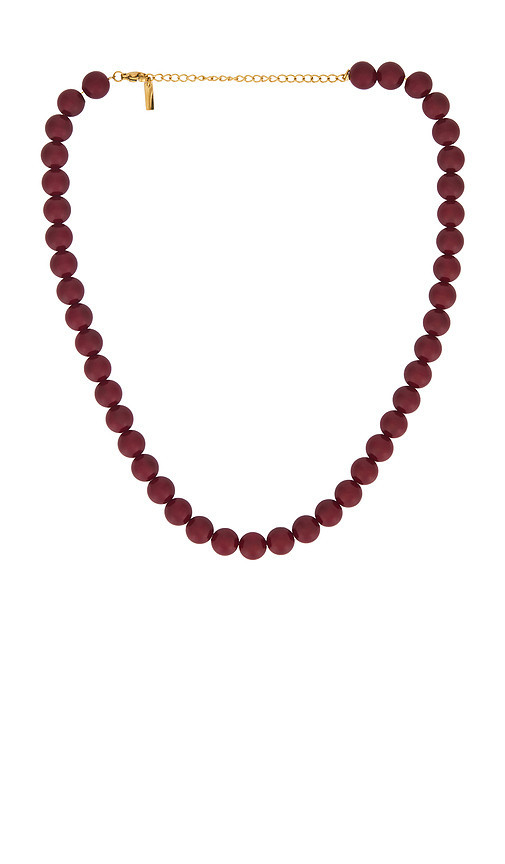 Casa Clara Lou Beaded Necklace in Red. | Revolve Clothing (Global)