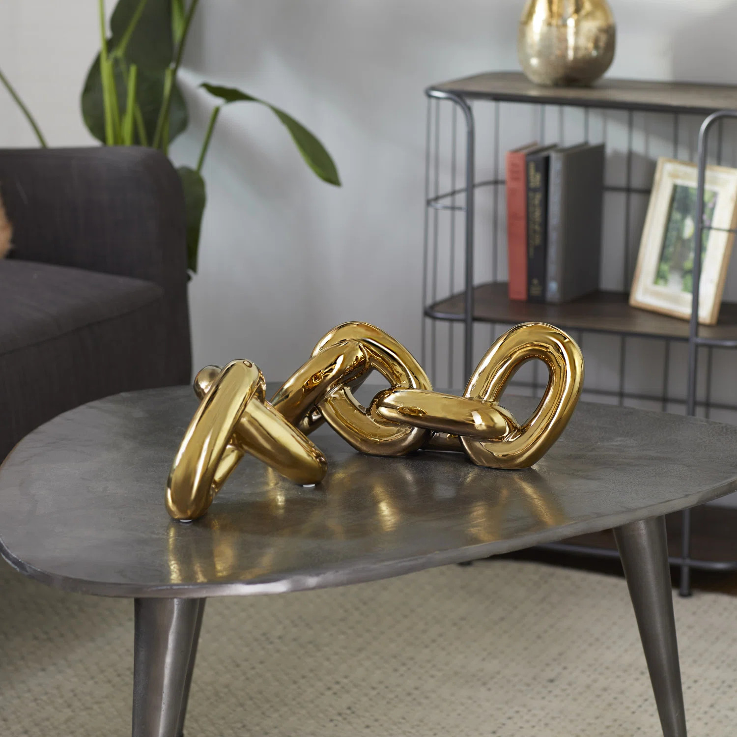 CosmoLiving by Cosmopolitan Gold Porcelian Glam Sculpture, Set Of 2, 15", 10" & Reviews | Wayfair | Wayfair North America
