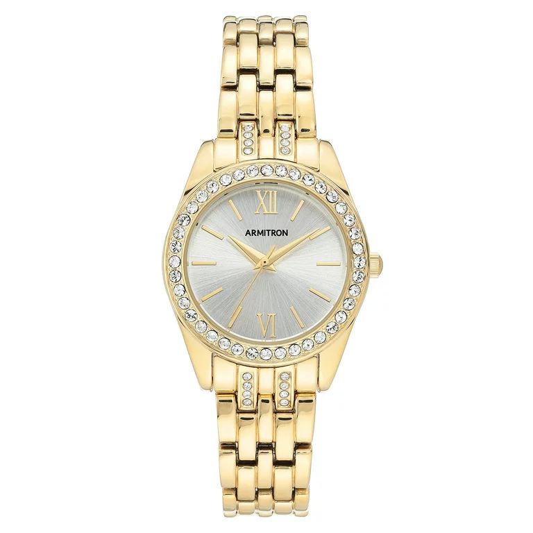 Armitron Ladies' Dress Watch with Silver Round Dial and Gold Tone Bracelet | Walmart (US)