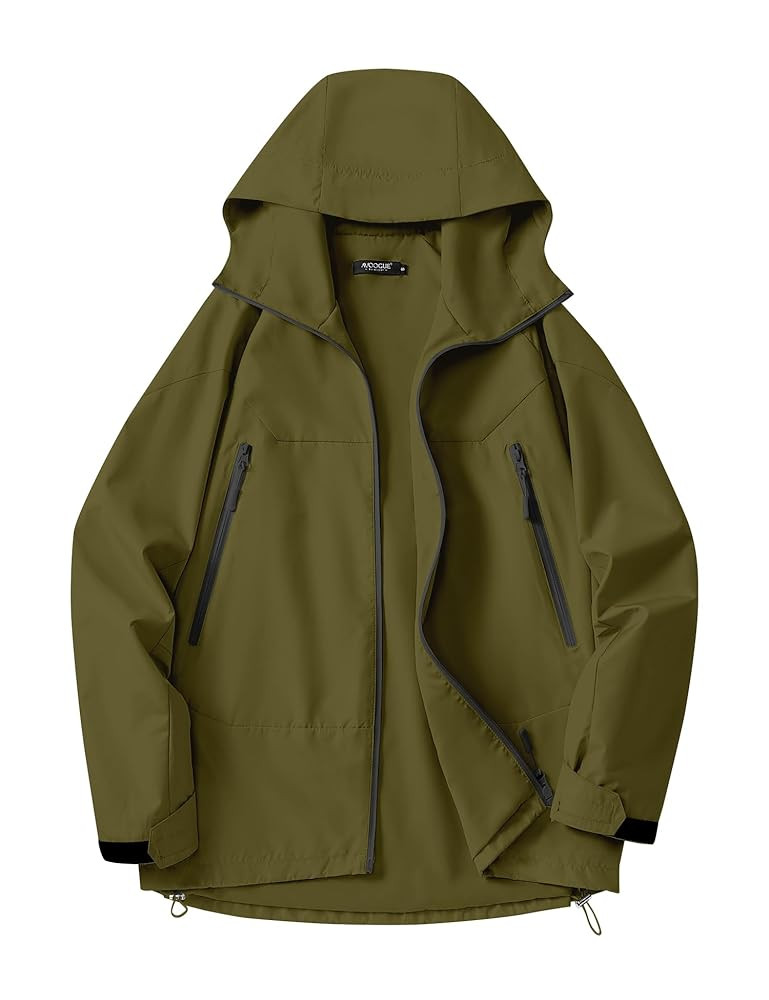 Avoogue Rain Jacket for Women Waterproof Lightweight Rain Coat Hiking Windbreaker Jacket with Hoo... | Amazon (US)
