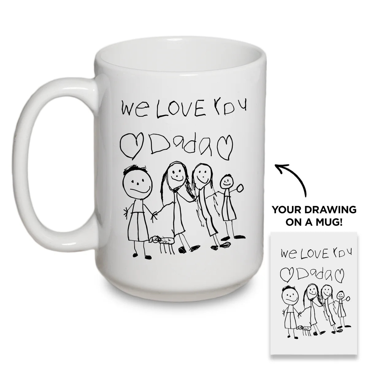 Your Child's Handwritten Note On A Mug | Type League Press