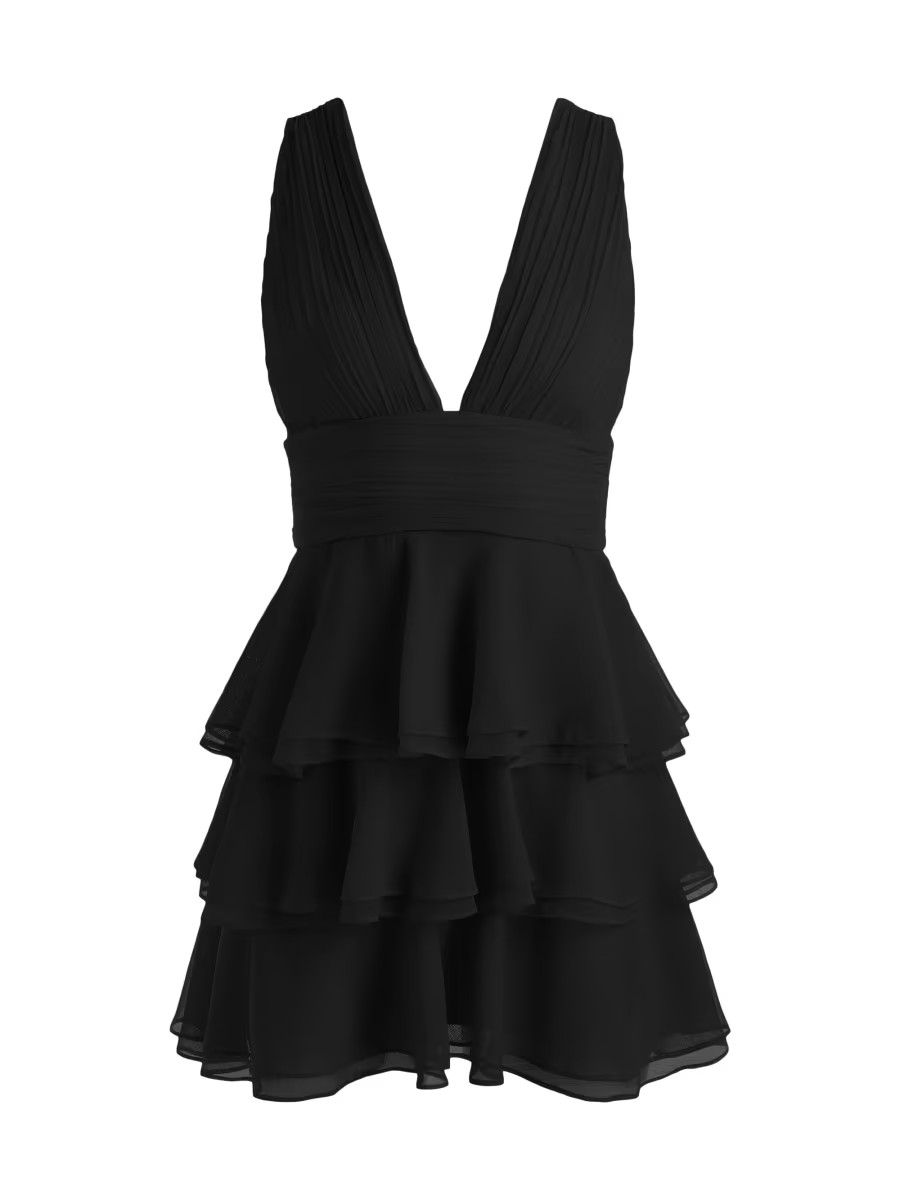 Holly Tiered Ruffle Minidress | Saks Fifth Avenue
